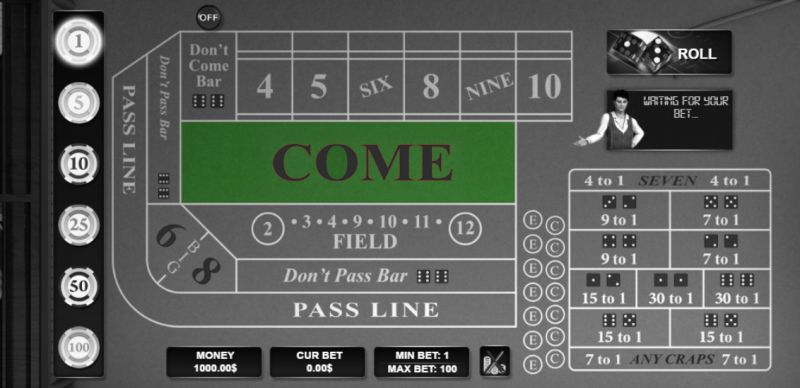Craps Come Bet