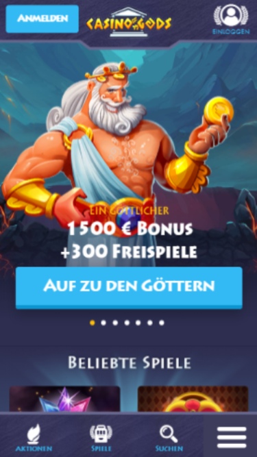 Casino Gods Mobile Casino