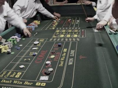 Craps-Tisch in einem Casino
