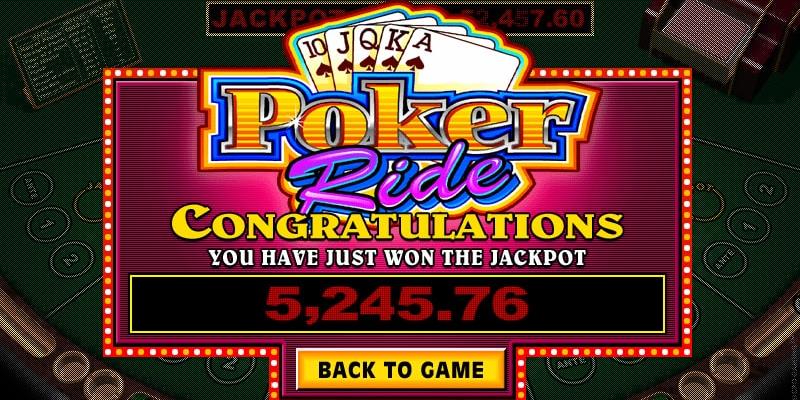 Poker Ride Logo Poker Ride Progressiver Jackpot